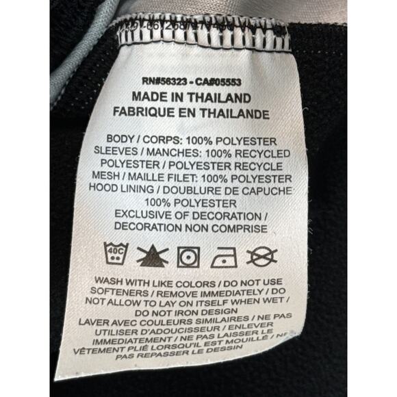 Nike Dri Fit Academy 19 Hoodie Womens Size Small Black White Stripe Hooded - Picture 4 of 6